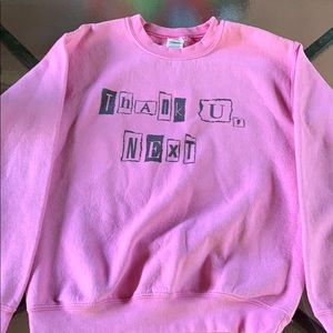 “thank you, next” ariana grande sweatshirt
